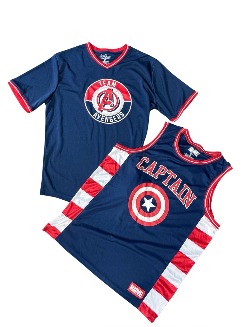 Captan America & Team Avengers Shirt Set